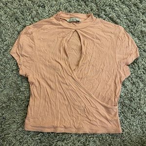 Light Pink Ribbed Top from Cotton On